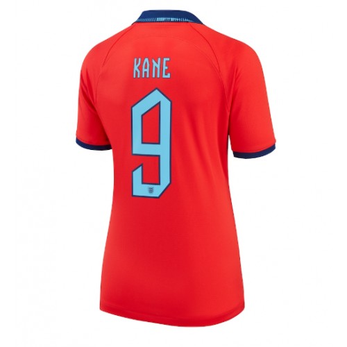Fotballdrakt Dame England Harry Kane #9 Bortedrakt VM 2022 Kortermet